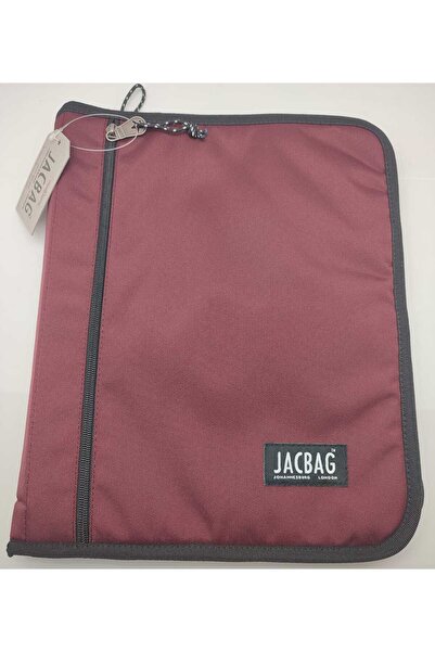 Jacbag JAC-16 Organizer Fermuarlı Dosya Çanta A4 Bordo