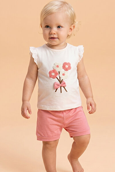 Tuabella 100% Cotton 2-Piece Baby Girl Shorts Set