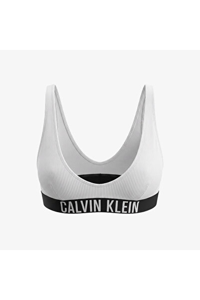 Calvin Klein Scoop Spor Sütyenilette Kadın Beyaz Bikini Üstü