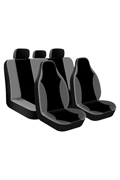 RapidAuto Set huse scaune auto Street Racer High 9 buc gri-negru