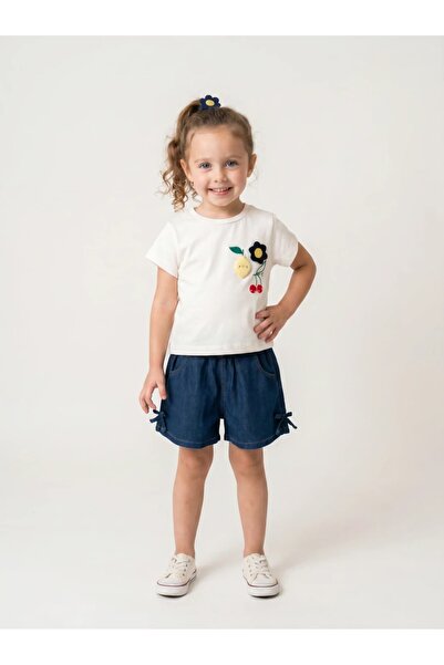 Valia Baby Floral Buckle Lemon Girl's 2-Piece Set