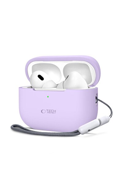 Tech-Protect Husă de silicon pentru AirPods Pro/Pro 2 Lavandă