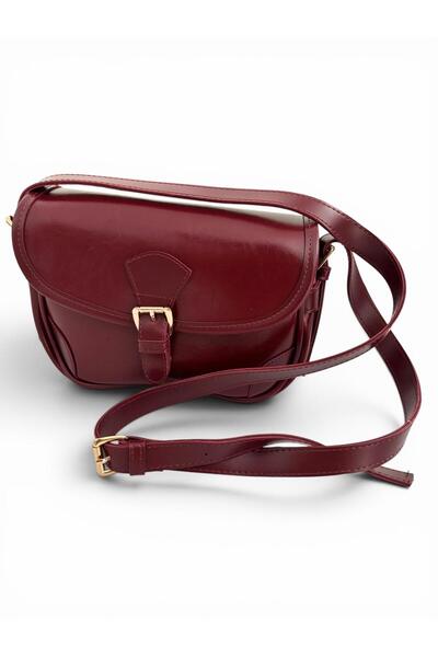 Aslia Collection Bags Kadın Retro Kemer Detaylı Ayarlanabilir Askılı Çapraz Ç...