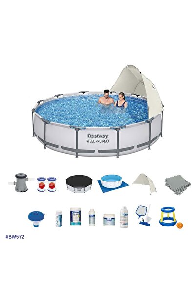 BESTWAY Prefabrik Gölgelikli Full Havuz Seti 366 cm x 76 cm BW572 56416