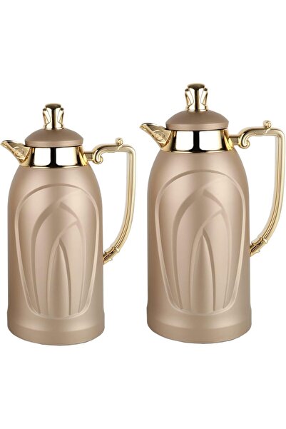 Generic Mila Thermal Flask for Coffee and Tea from Al Saif, Pack of 2, Color:...