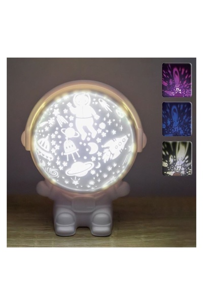 OEM Proiector LED pentru Camera Copiilor, Model Astronaut, Efect Decorativ, A...