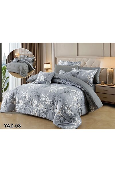 SFT Summer Royal 8 Pieces Reversible Luxury Bedspread Set for You and Your El...