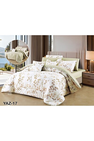 SFT Summer Royal 8 Pieces Reversible Luxury Bedspread Set for You and Your El...