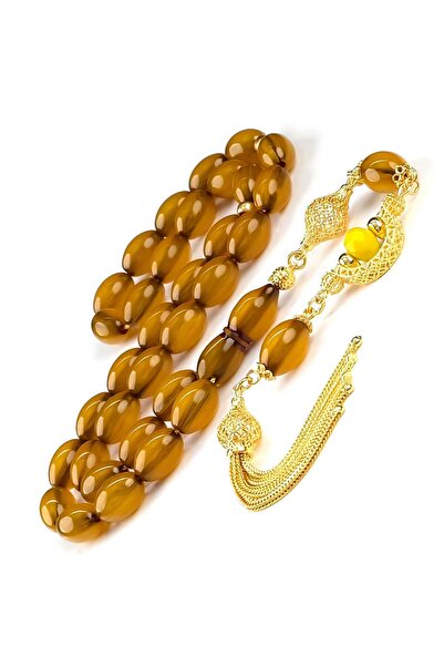 TESBİHCİBABA سبحة من العنبر المعتق من أبادا أتوليا، ذات هيكل عتيق من الخشب ال...
