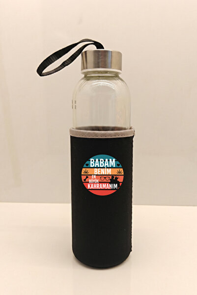 OBİDEV Babalar Günü Kılıflı Matara 500ml