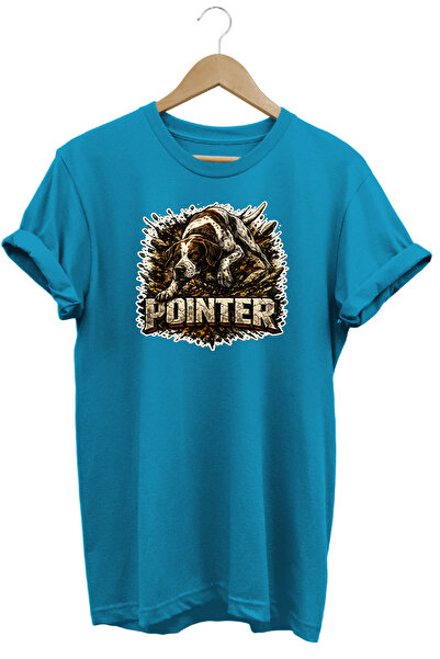 WİDİ Unisex Basset Hound Printed T-Shirt - Hunter Dogs Series Crew Neck Cotto...