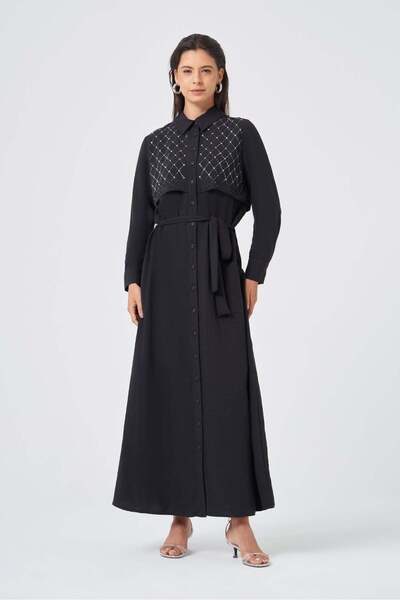 FTZ WOMEN Women's Kapella Stone Dress Black 31377