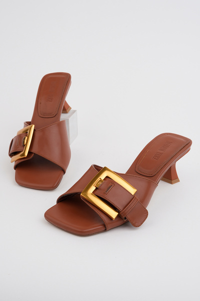 Madam Tarz Rose-17515 Adjustable Buckle Belted Slippers