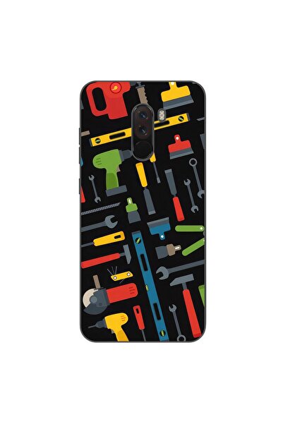 OEM Калъф, съвместим с Xiaomi Pocophone F1, силиконов гел TPU, модел с десен ...
