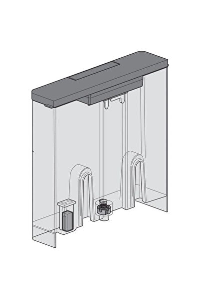 DELONGHİ De'longhi as00009835 water tank, plastic, semi-transparent