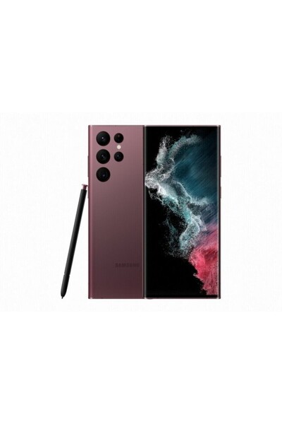 Samsung Yenilenmiş Galaxy S22 Ultra 128 GB Bordo Cep Telefonu (12 Ay Garantil...