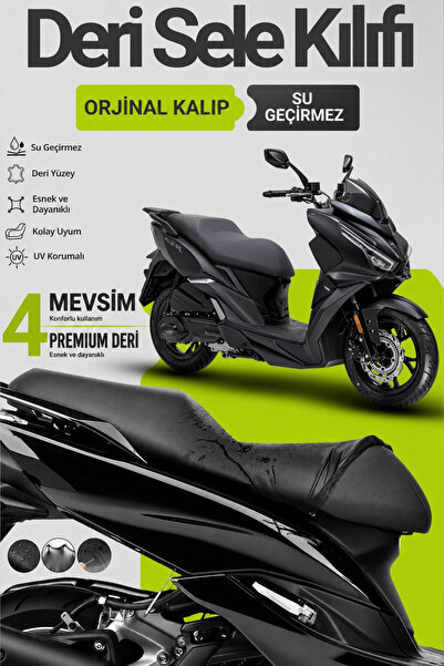 Motobros Husa scaun motocicletei pentru SYM Jet 14 LeatherFit Husa scaun moto...