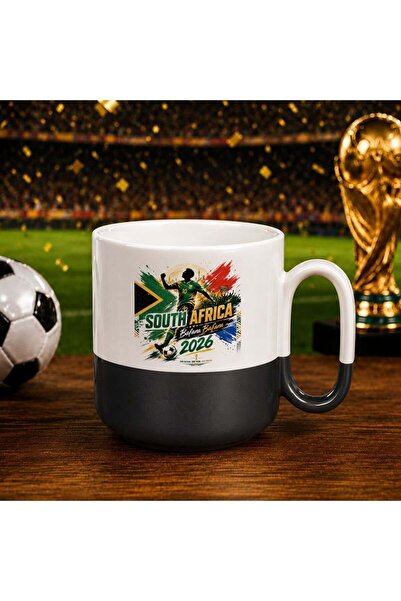 Bk Gift كأس أسود مبهج بتصميم كأس العالم 2026 بتصميم مشجعي جنوب أفريقيا