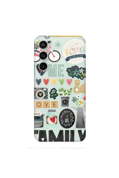 Other Samsung S24 FE Family love home Transparent Silicone TPU Θήκη