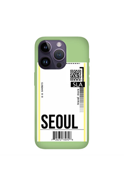 Other Apple iPhone 14 Pro Max Seoul Travel More Light Green Colored Silicone ...