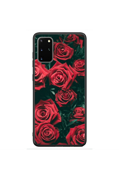 Other Samsung S20 Plus Red Roses Black Glossy Θήκη