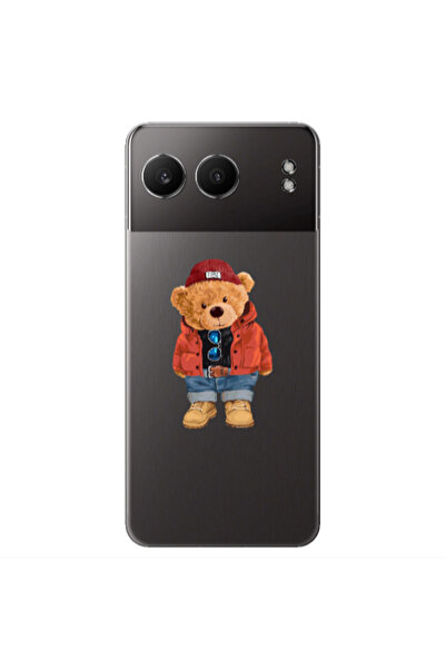 Other Oneplus Nord 4 Bear in a hat Transparent Silicone TPU Θήκη