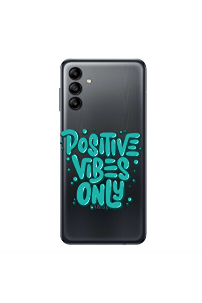 Other Samsung A04S Positive Vibes Only Transparent Silicone TPU Θήκη