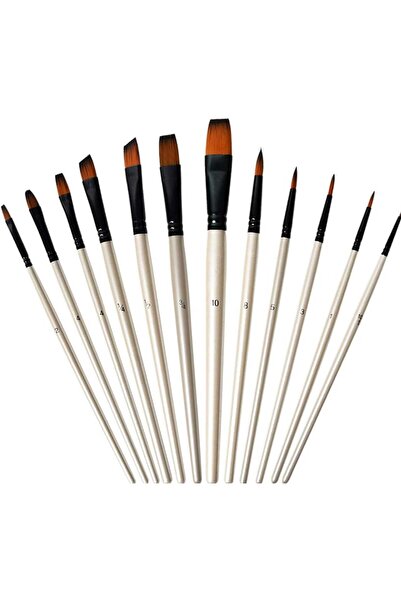 Conda Top Bottom Set of 12 professional painting brushes from Art Brushes