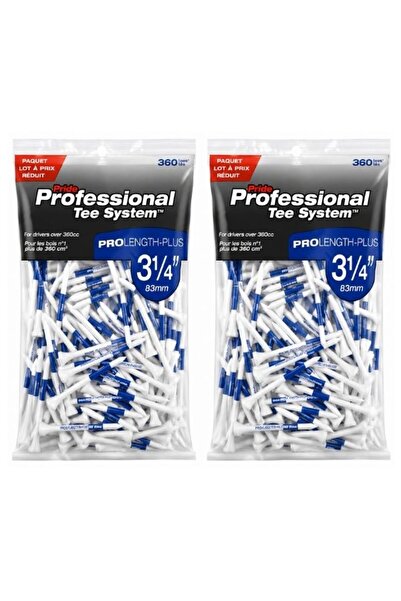 GÜMRÜK BEY Pride ProLength-Plus 3 1/4" Golf Tee 135’li 2’li Paket