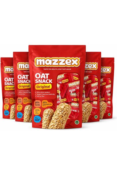 Urban BUYERS Mazzex Oat Snack Original 120g x 5 (60 Bars) | Healthy Snack, Lo...