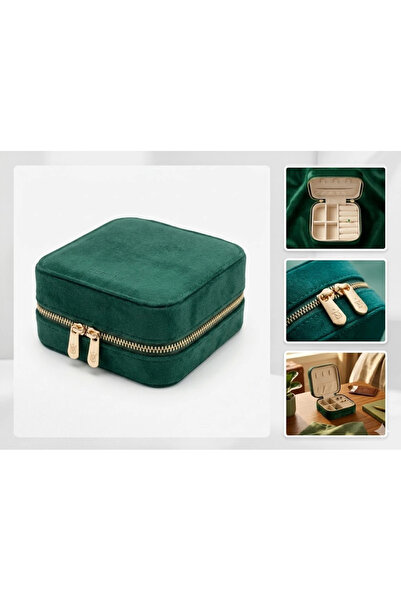 Dorvina Jewelry Box Organizer Travel Case Necklace Ring Earring Organizer Vel...