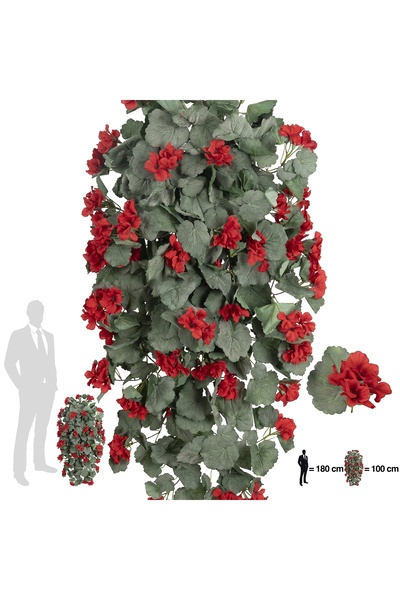 Roberto Rossi Muscata artificiala curgatoare 90 cm cu 352 frunze si 59 flori ...