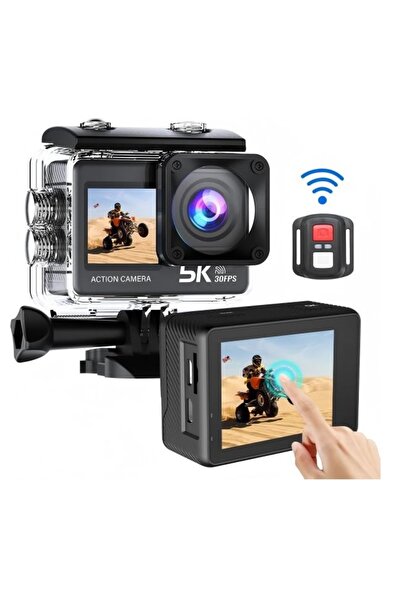Demine 5K30FPS 50MP Action Camera, Waterproof Camera with Touch Screen IPX8 1...