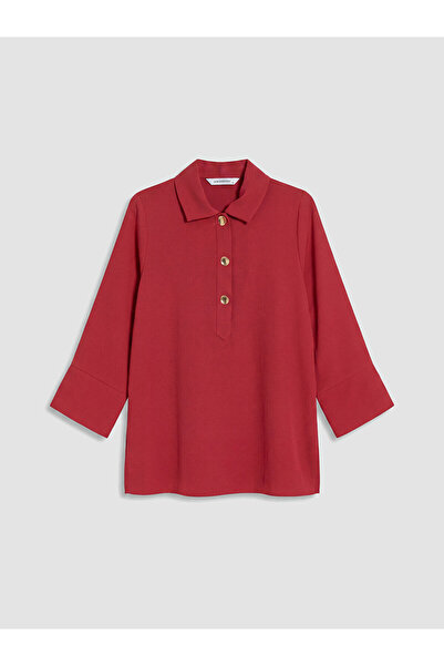LC Waikiki Texx Store Quality Polo Collar Dobby Women's Tunic