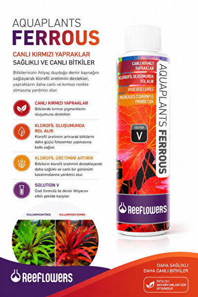 ReeFlowers AQUAPLANT FERRORUS 85 ML KIRMIZI BİTKİLER İÇİN