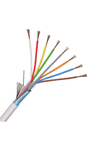 ELAN 8-core shielded alarm cable, solid copper, 100m 8CUEF