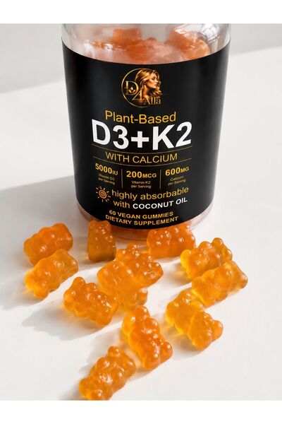 D4ALFA D3+K2+Calcium 60 Vegan Gummies No Gluten