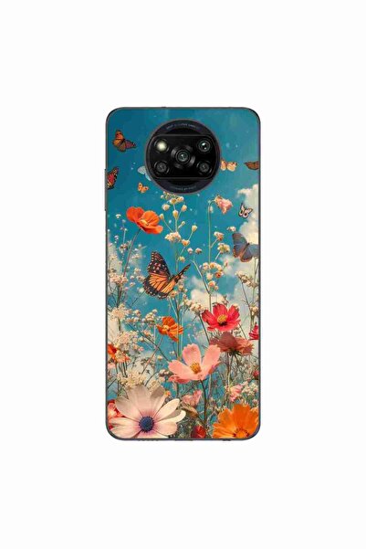 OEM Husa compatibila cu Xiaomi Poco X3 Pro Silicon Gel Tpu Model Flori si Flu...
