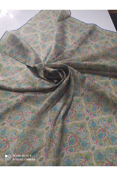 Butik Silkhome pamuklu organik soft eşarp kaymaz etnik desen