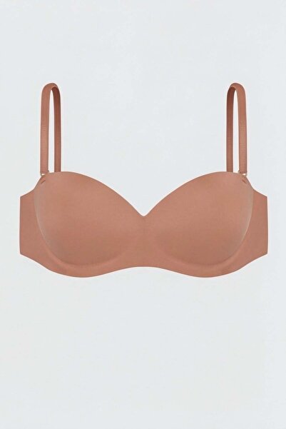 Wonna Lotus laser seamless unpadded bra - 2819 - bronze brown