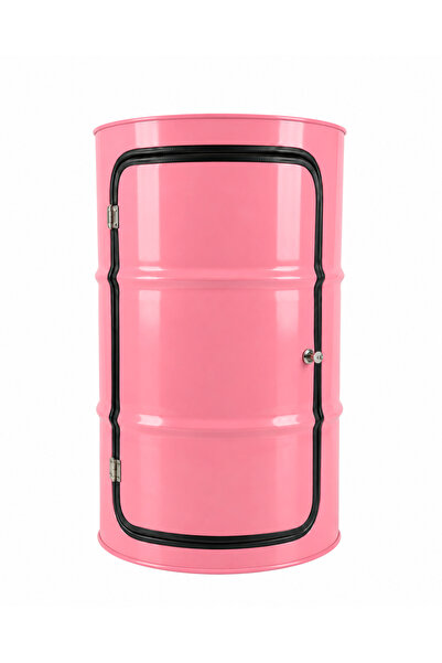 Greenmall Metal Varil Dolap Pembe