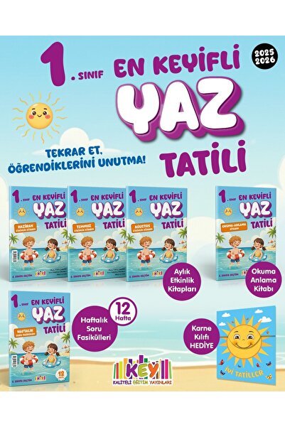 Kaliteli Eğitim Yayınları KEY YAYINLARI 1. Sınıf – En Keyifli Yaz Tatili Seti...