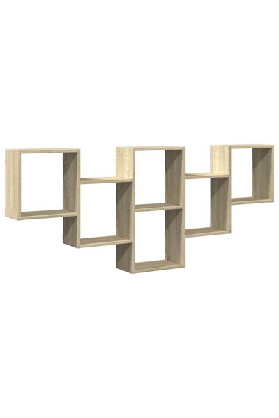 vidaxl Raft de perete, stejar sonoma, 159x18x66 cm, lemn prelucrat