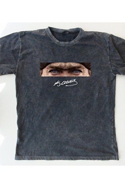 mAddog ATATÜRK ALIVE T SHiRT "eyes" / ARKASI iMZA BASKILI