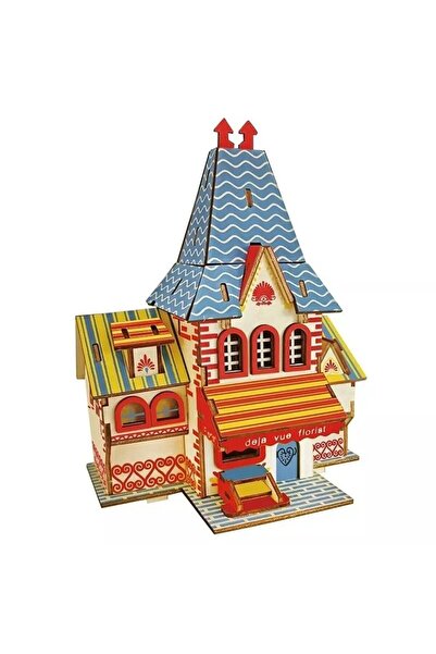 sallma Casa florariei deja vue, puzzle 3d din lemn, joc creativ pentru copii ...