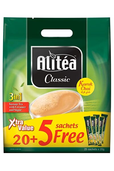 Alitea Classic Karak Chai 3in1 Instant Tea with Creamer and Sugar 20g 20+5 Fr...