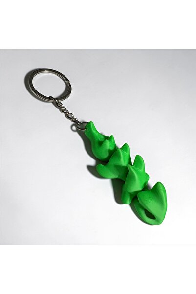 Major Hobi 3D Printing Green Dragon Figure Keychain Durable Decorative Design...