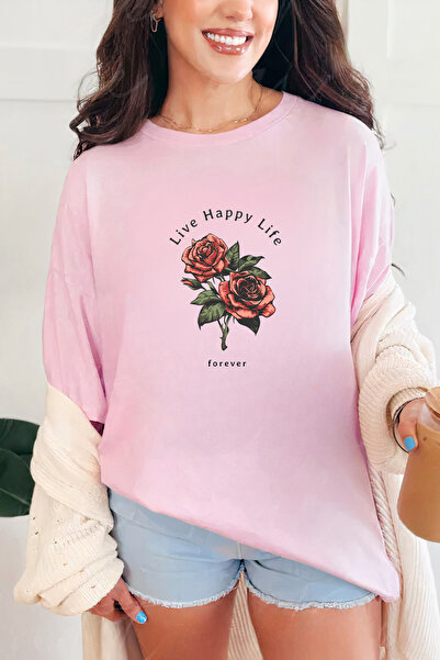 Sarah's Boutique Women's T-shirt – 100% cotton – Live Happy