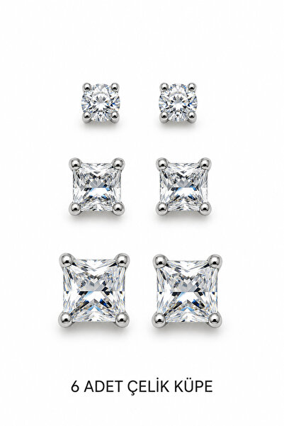 Jack Ferrero Women's 3 Pairs 6 Pieces Set Earring Set