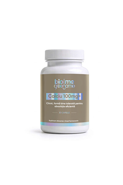 Biome Calciu (citrat) 100mg+, 30 capsule